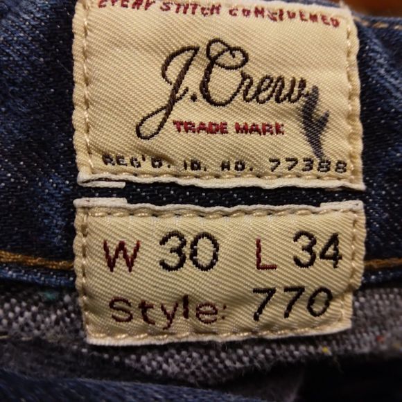 Men's Lined J Crew Blue Jeans With Kaihara Denim - Picture 5 of 13